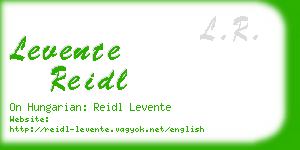 levente reidl business card